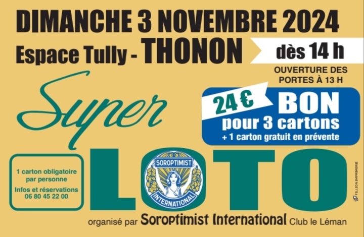 LOTO Dimanche 3 novembre 2024 13h